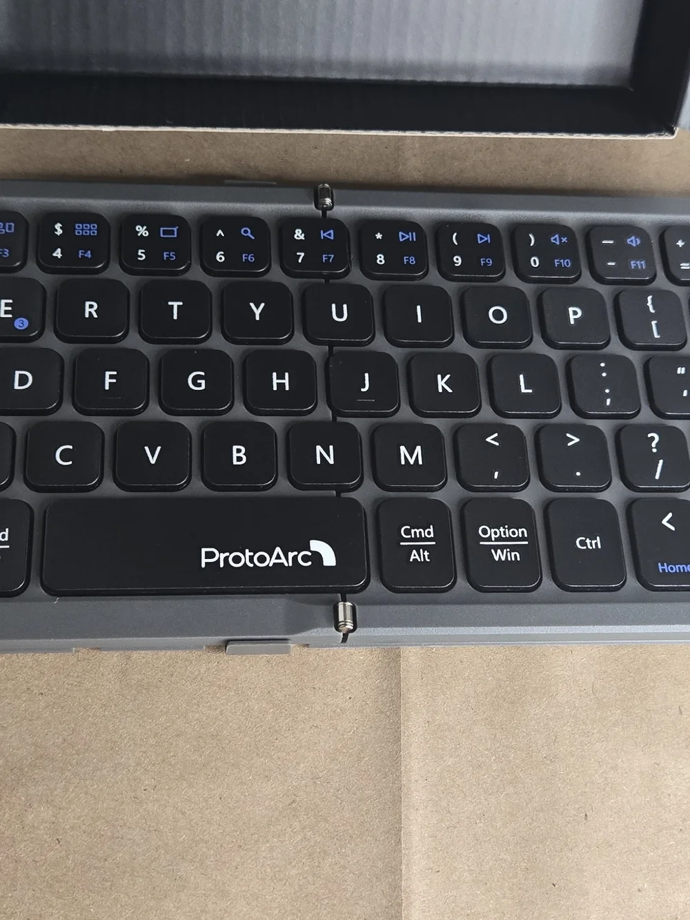 ProtoArc XK04 Foldable Bluetooth Keyboard - Compact & Portable (Gray)